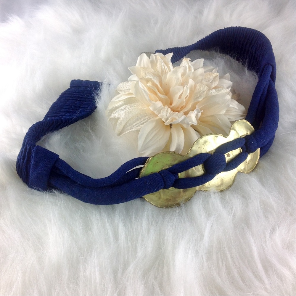 Vintage Macrame Style Mixed Media Belt